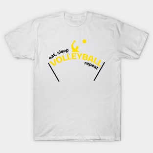 Eat Sleep Volleyball Repeat T-Shirt